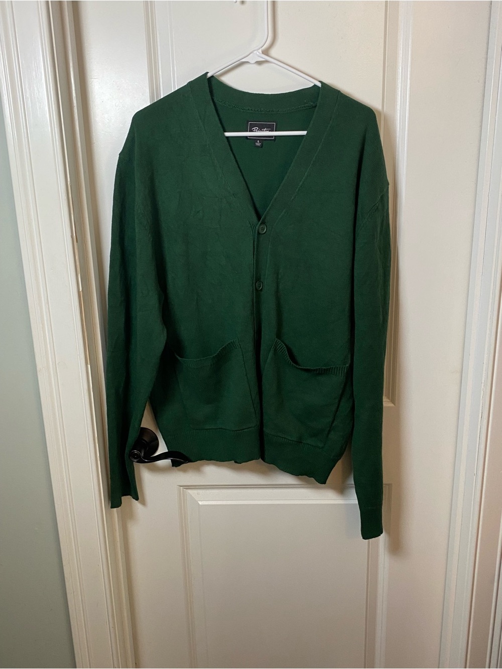 Primitive Skateboarding Men's Green V-Neck Button Cardigan Sweater